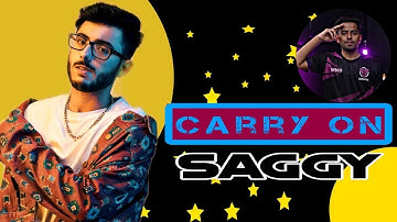 CARRY MINATI ND SCOUT ON SAGGY! ESPORTS PLAYER USE HACKS,CARRY REACTION!saggy.