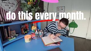 realistic monthly reset routine as a type b gal just trying to get her sh t together