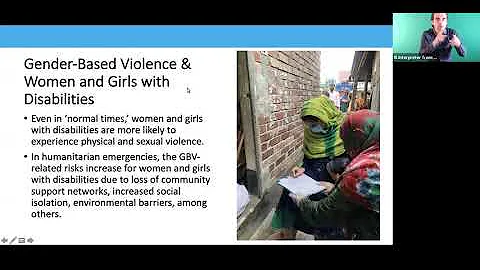 Inclusion of persons with disabilities and older persons humanitarian response to GBV