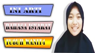 Arti Bahasa isyarat Wanita yang perlu di ketahui