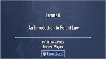 Lecture 00 - Introduction to Patents