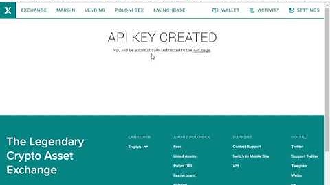 How to create API keys for Poloniex exchange bitmoneytree setup guide