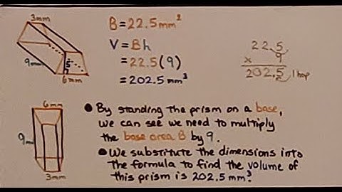 7th Grade Math 9.5b, Volume of a Trapezoidal Prism