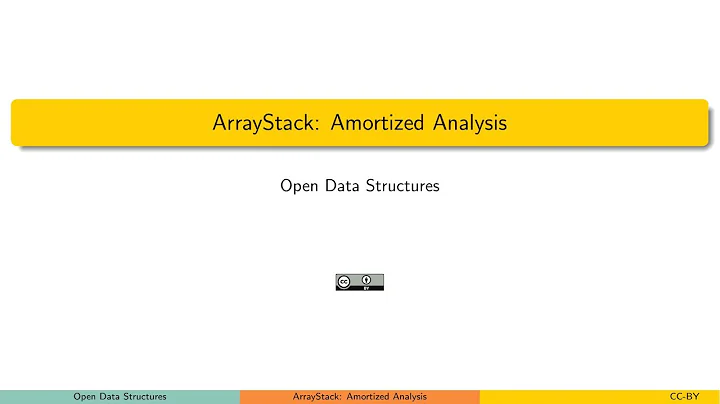 ArrayStack: Amortized analysis