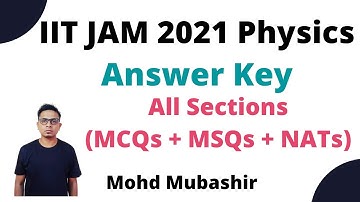 IIT JAM 2021 | Revised Answer Key | Physics | Mohd Mubashir Sir