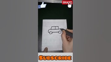 How to draw a Car | Drawing Tutorial for beginners #shorts #art #drawingtutorial #diy