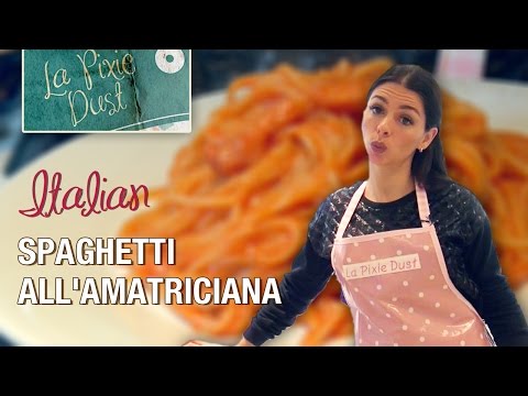 Spaghetti All'Amatriciana - Traditional Italian Recipe - Amatriciana Sauce