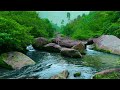 Calming blue mountain stream relaxing river sounds white noise for sleeping meditation asmr