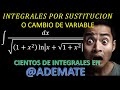 Integrales | Integral de (dx)/(sqrt((1+x^2)ln(x+sqrt{1+x^2)))} por cambio de variable ejemplo 95