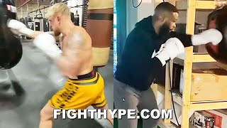 Jake Paul Vs. Tyron Woodley Side-By-Side Training Comparison Boxing & Mma Power, Speed, & Skills