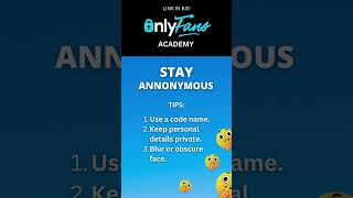 How to Stay Anonymous on OnlyFans 🤫 3 Tips