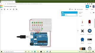 Control of LED using Arduino with TinkerCAD