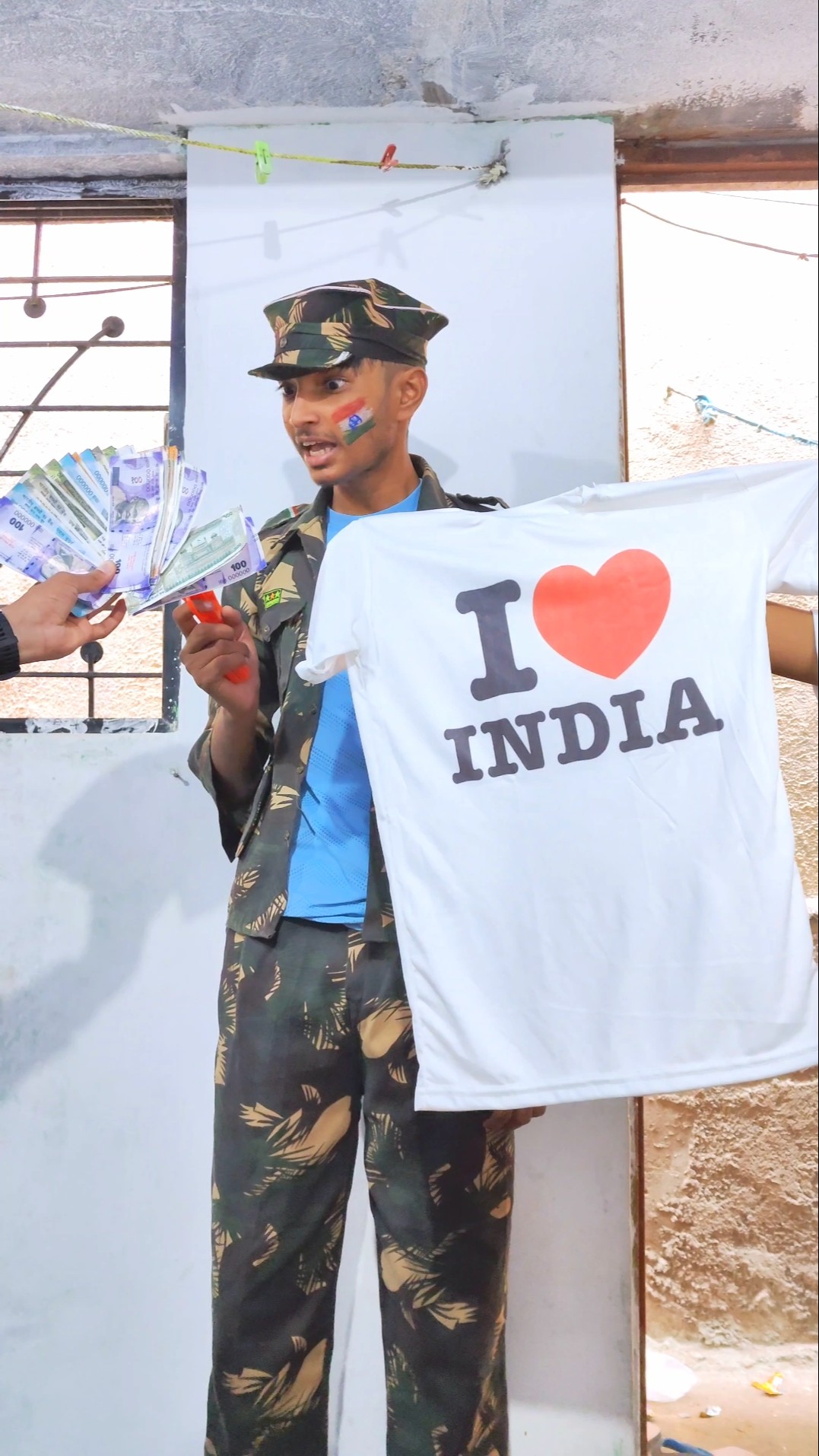 Garena Free Fire And Indian Army Money Or I ❤️ India  ?? #shorts#freefireshorts