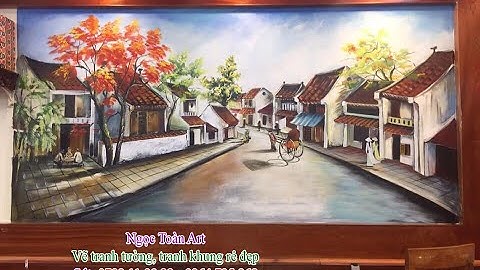 Vẽ tranh tường phố cổ Hà Nội, vẽ tranh tường cầu Long Biên tại Hà Nội
