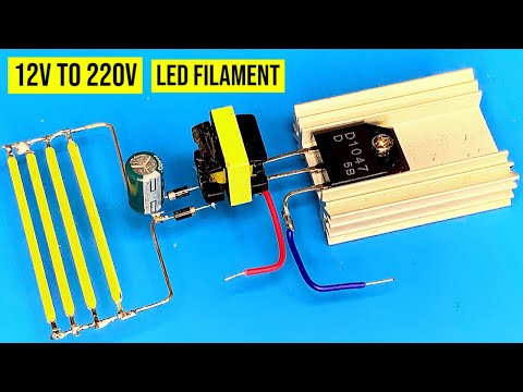 how to power LED filament by 12V , transformer 12v to 220v , jlcpcb