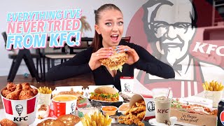Trying EVERYTHING I’ve NEVER Tried From KFC!