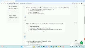 NPTEL Blockchain and its Applications Week 6 Assignment 6 Solutions MARCH 2025