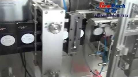 Grepack BS 180SP shaped doypack packing machine with top spout