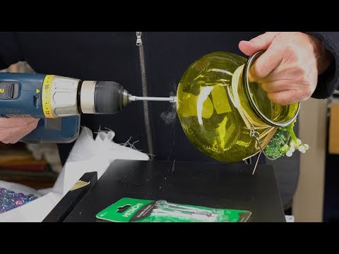 Wie ein Loch im Glas, Flasche oder Glas bohren - schnell und einfach