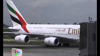 KL Arrival for Emirates' A380