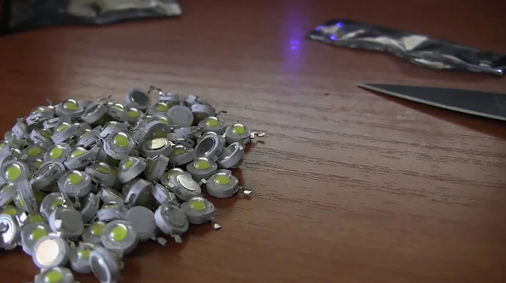 распаковка светодиоды 1w 100шт