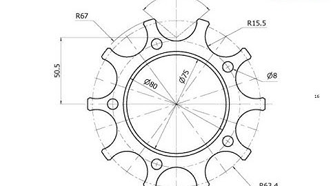 T-Flex CAD 15 2D - Exercise 16
