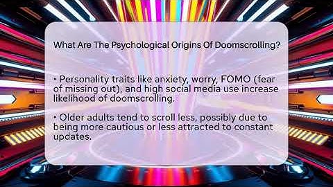 What Are The Psychological Origins Of Doomscrolling? - The Gen X Rewind