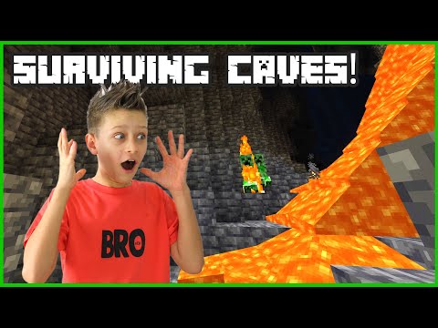 Playing Minecraft Survival on The Cave Update