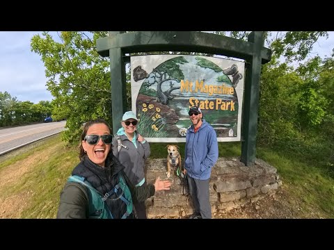 Hiking Mount Magazine with a friend and our pup | Arkansas’s Highest Peak!