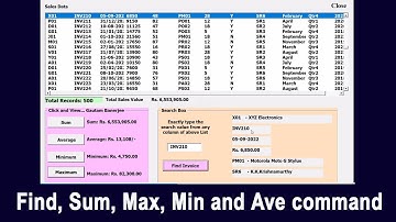 Mastering Excel VBA ListBox Functions: Finding, Summing, Max, Min, and Average Part-27