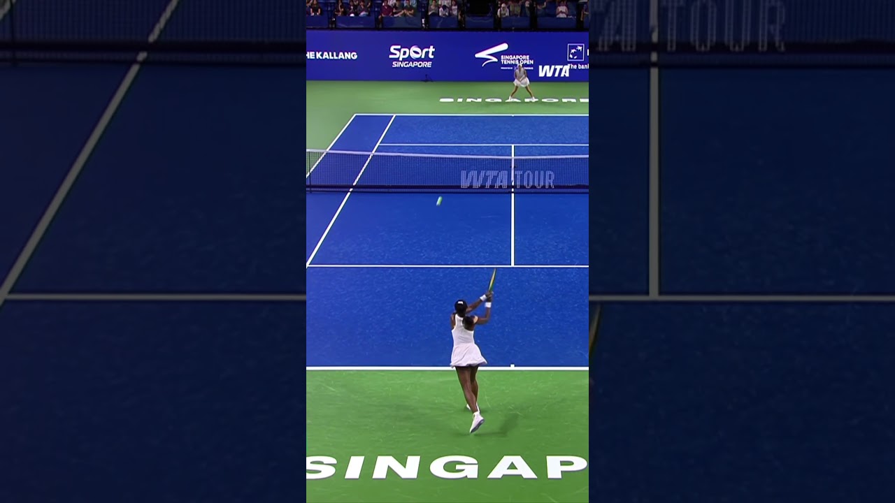 Staying in the fight! Mei Yamaguchi staying in reach of Parks in Singapore. #SgTennisOpen