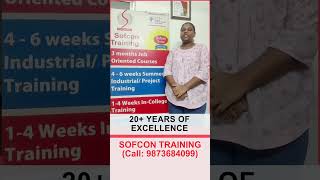 Sanchi Maruti Kamble: Internship Training Experience With Sofcon Pune #placementcourse