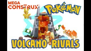 MEGA CONSTRUX POKEMON VOLCANO RIVALS SET REVIEW