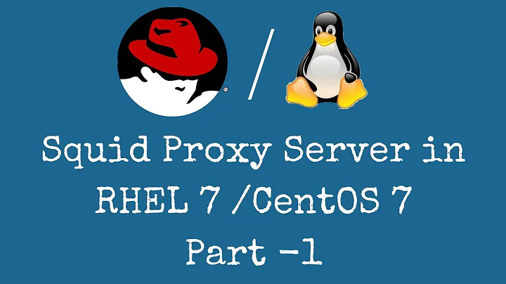 Squid proxy server configuration in RHEL 7 / CentOS 7 Part 1 - [Hindi]