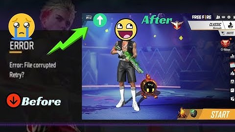 How to solve free fire file corrupted error  #freefire
