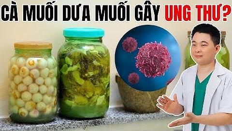 Cà Muối, Dưa Muối Có Gây Ung Thư Không? Bác Sĩ Chiều