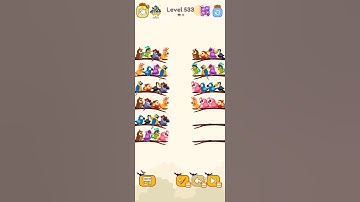 bird sort color game level 533 #games #gameartdesign #gamedesign #gameplay #gamedesigning