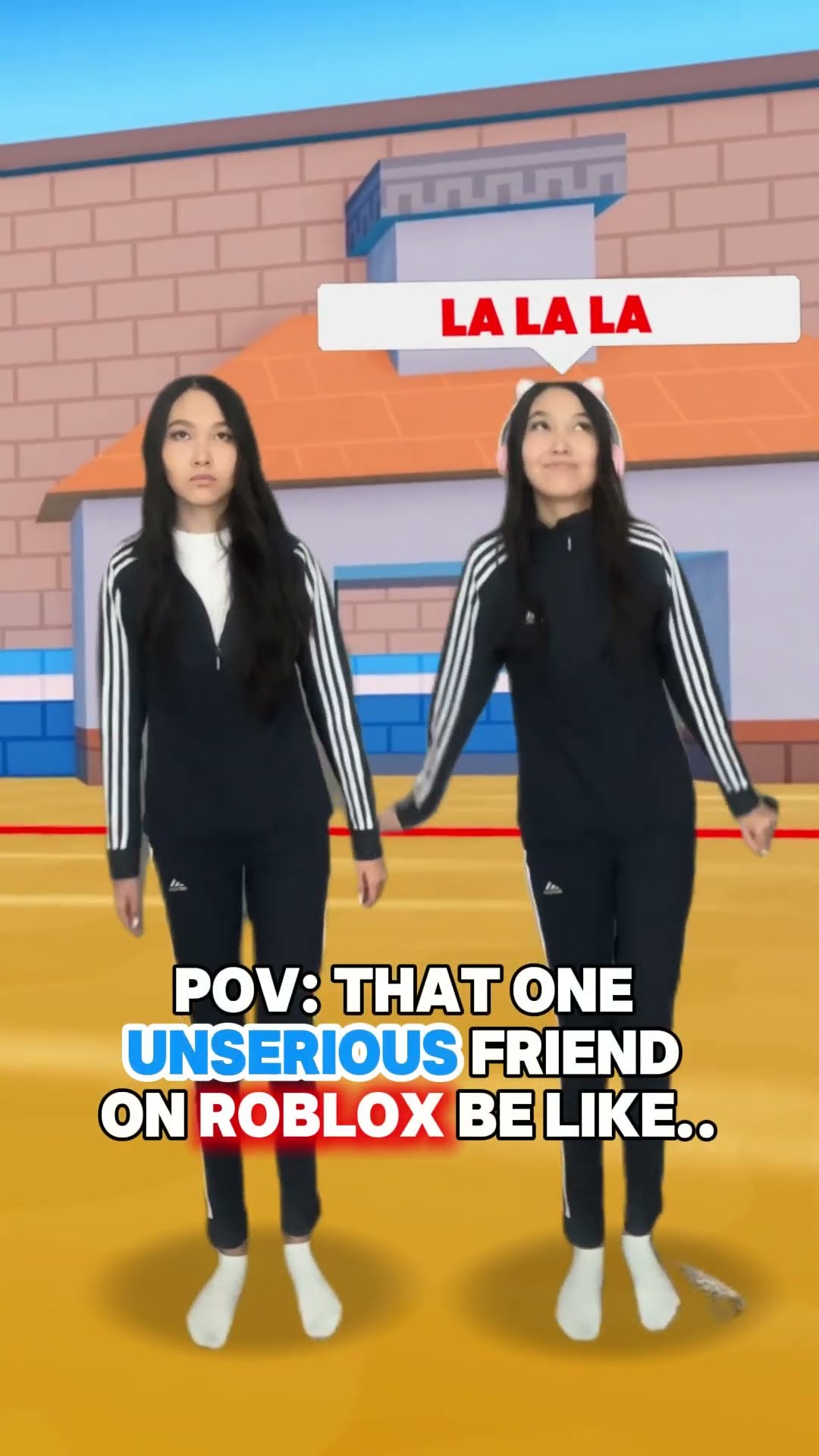 That one UNSERIOUS Friend on Roblox..?? #roblox #robloxshorts