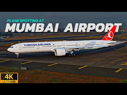 Mumbai Airport | Morning Plane Spotting 2025 | Turkish Airlines Boeing 777-300er Takeoff |