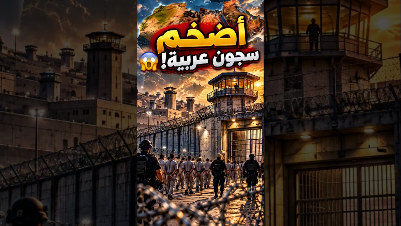 أضخم 5 سجون في الدول العربية 😱 | مساحات وسعات صادمة!
