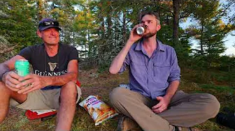 3-Day Camp with my Dad on a Pristine Lake + Huge Stick Stove