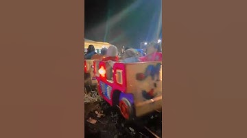 naik kereta api di pasar malam #shorts #naikkeretaapi #pasarmalam