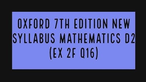 Applications of Simultaneous Equations in Real-world Context Ex 2f Q 16 NSMD2| Study Room