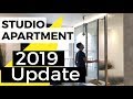Studio apartment tour 2019 - updates and ideas - IKEA HACK Room divider update (February 2019)