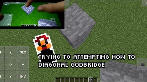 Attempting To Diagonal Godbridge In Minecraft Pojav Launcher/Minecraft Java Edition In Mobile