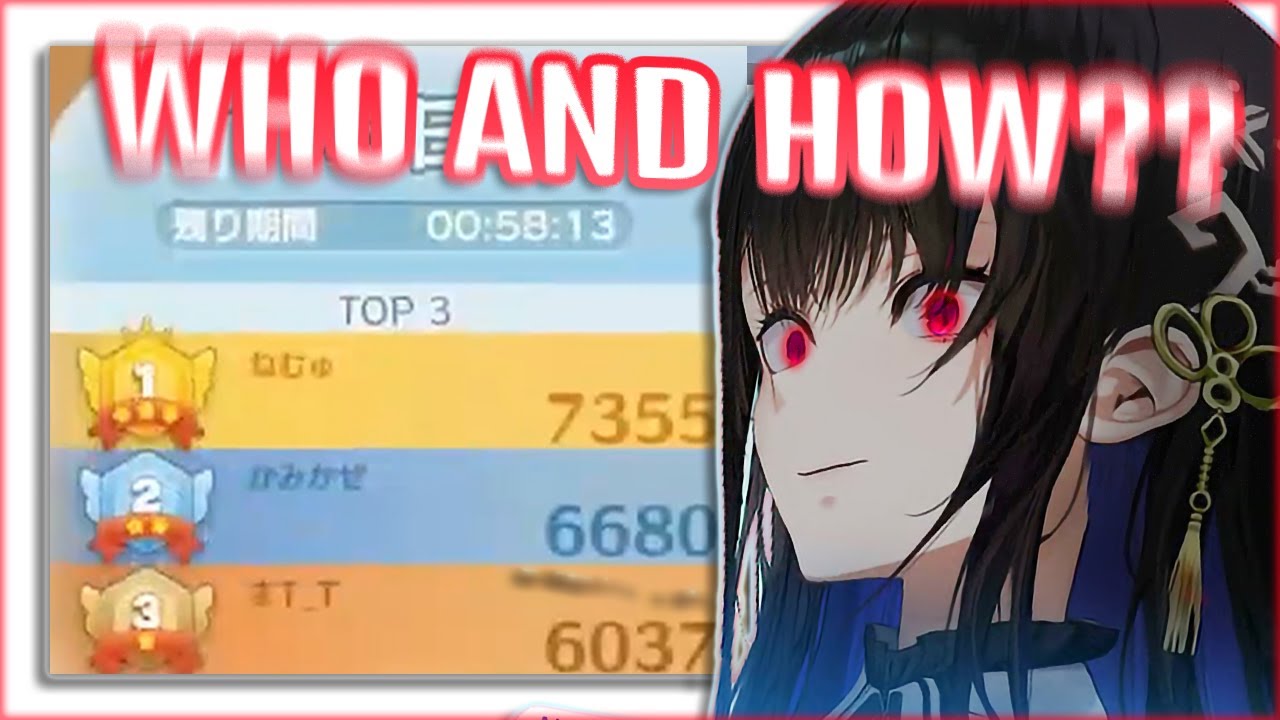 Nerissa being salty after knowing the top score on SUIKA GAME - YouTube