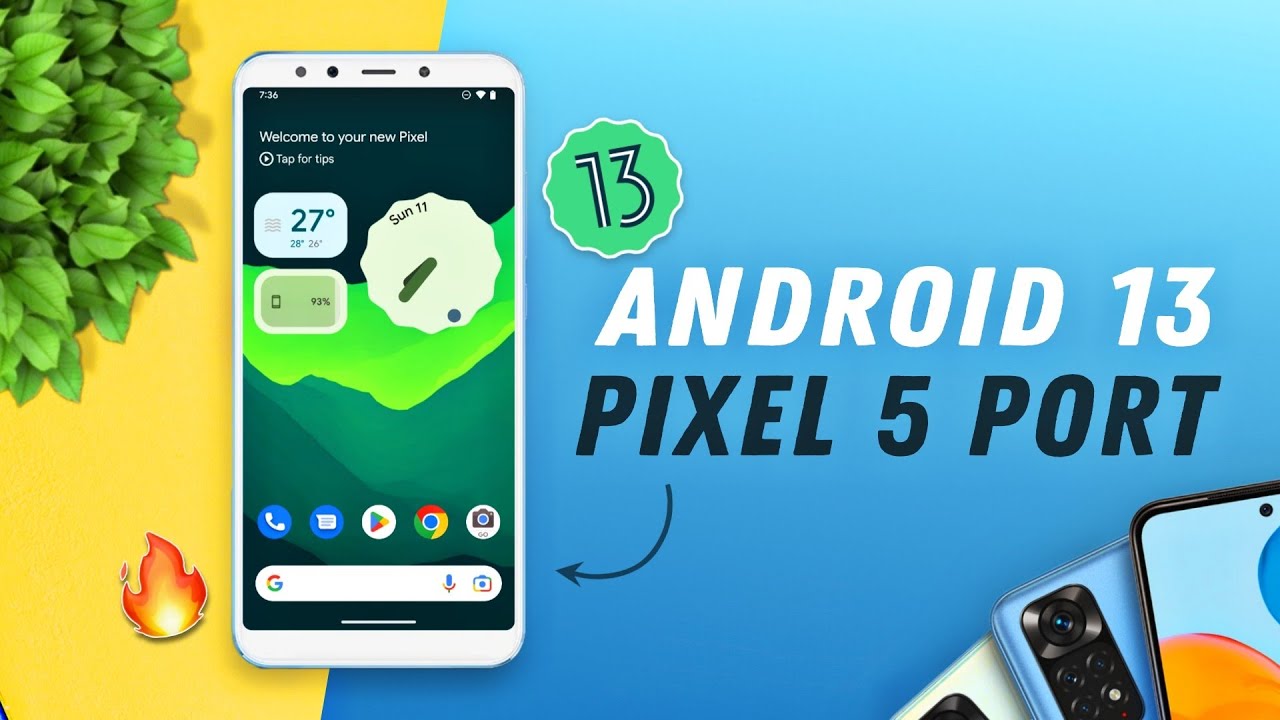How to Install Android 13 Pixel 5 Port Rom on Xiaomi Mi A2 | Android 13 ...