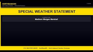 Special Weather Statement - Madison Morgan Marshall - July 09, 2026