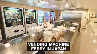 First Class Japanese Vending Machine Ferry to Hokkaido