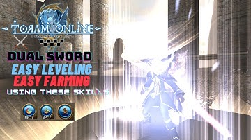 Toram Online Dual Sword Easy Leveling And Farming Using These Skills | Toram Online Dual Sword Farm